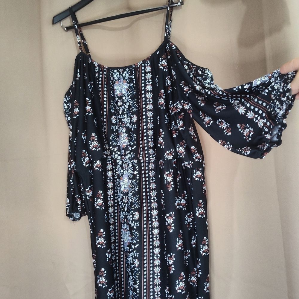 Maurices Floral Cold Shoulder Mini Dress Womens Plus Size 3